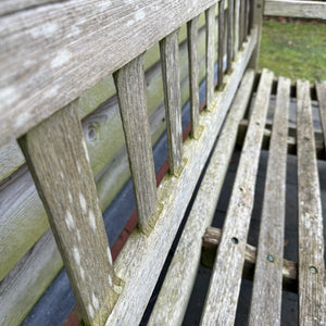 Vintage Teak Bench 5ft St Mawes Castle(4)