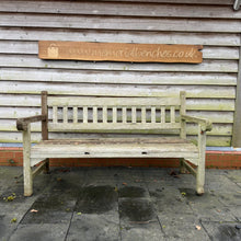 Load image into Gallery viewer, Vintage Teak Bench 5ft St Mawes Castle(5)