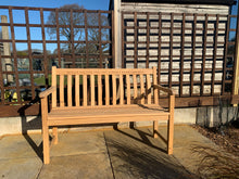 Load image into Gallery viewer, Broadfield Memorial Bench 4ft in FSC Certified Roble wood