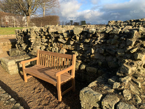 2023-01-28-Rochester bench 5ft in teak wood, Roman Corbridge