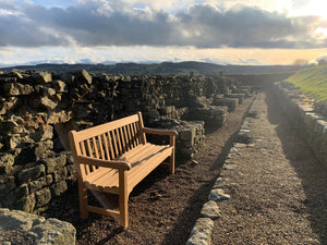 2023-01-28-Rochester bench 5ft in teak wood, Roman Corbridge