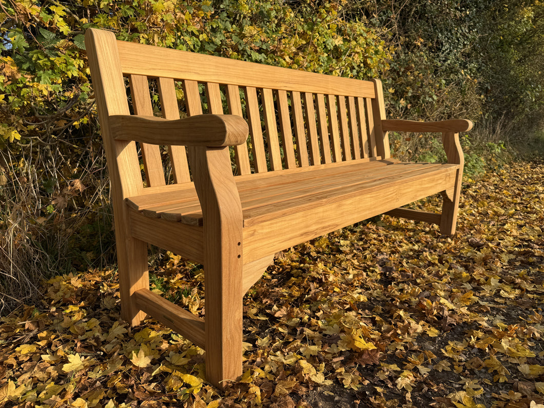 Park Teak Heavy Duty Memorial Bench 