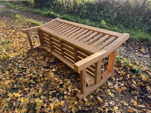 Load image into Gallery viewer, Royal Park Memorial Bench 6ft in FSC Certified Teak wood (Free 1 line engraving + Weather Cover)