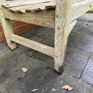 Vintage Teak Bench 5ft St Mawes Castle(4)