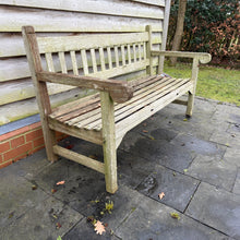 Load image into Gallery viewer, Vintage Teak Bench 5ft St Mawes Castle(5)