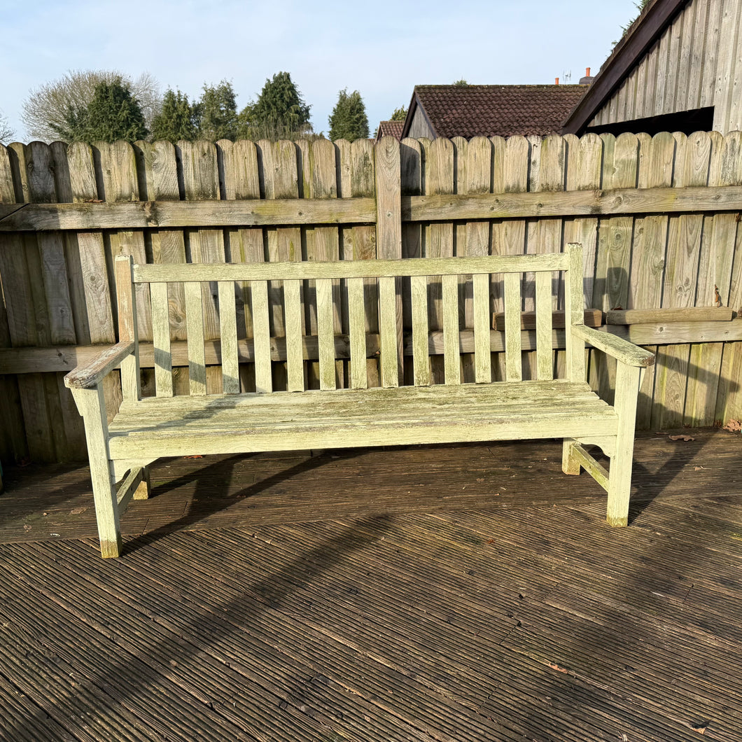 Vintage Teak Bench 6ft (2)