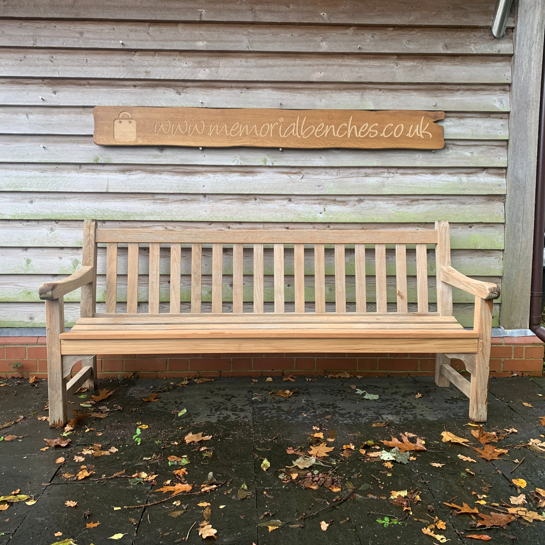 Vintage Teak Bench 6ft (1)