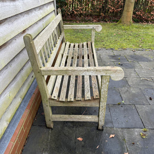 Vintage Teak Bench 5ft St Mawes Castle(4)