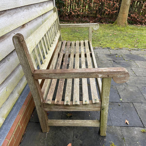 Vintage Teak Bench 5ft St Mawes Castle(5)