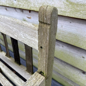 Vintage Teak Bench 5ft St Mawes Castle(4)