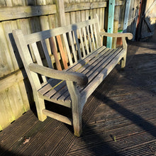 Load image into Gallery viewer, Vintage Teak Bench 6ft (4)