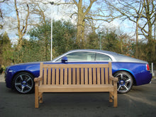 Load image into Gallery viewer, Edinburgh Memorial Bench 6ft in FSC Certified Teak Wood