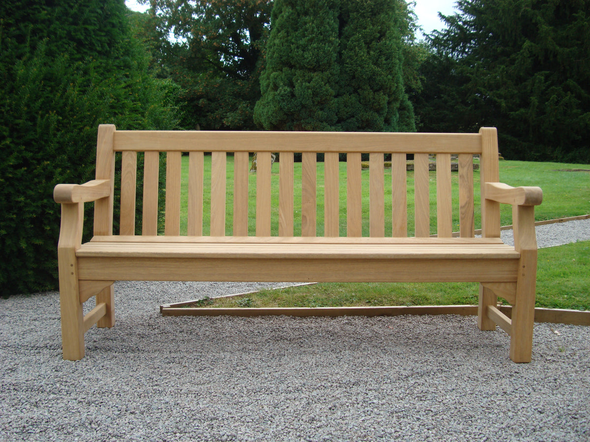 Teak Memorial Bench (Free letter carving) 6ft Royal Park FSC certified ...