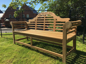 Lutyens Memorial Bench 6ft in FSC Teak Wood