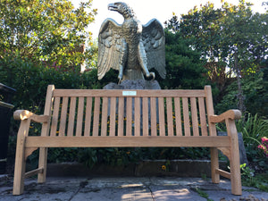 Kenilworth Memorial Bench 6ft in FSC Certified Teak Wood