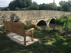 Kenilworth Memorial Bench 6ft in FSC Certified Teak Wood