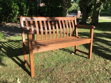 Load image into Gallery viewer, Broadfield Memorial Bench 4ft in FSC Certified Cornis wood (Free cornis oil)