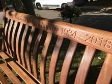 Load image into Gallery viewer, Broadfield Memorial Bench 4ft in FSC Certified Cornis wood (Free cornis oil)