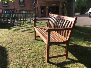 Broadfield Memorial Bench 4ft in FSC Certified Cornis wood (Free cornis oil)