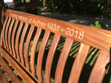 Load image into Gallery viewer, Broadfield Memorial Bench 4ft in FSC Certified Cornis wood (Free cornis oil)