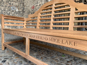 Lutyens Memorial Bench 6ft in FSC Teak Wood