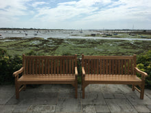 Load image into Gallery viewer, Kenilworth Memorial Bench 5ft in FSC Certified Teak wood