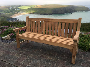 Edinburgh Memorial Bench 6ft in FSC Certified Teak Wood