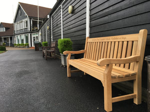 Edinburgh Memorial Bench 6ft in FSC Certified Teak Wood