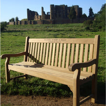 Load image into Gallery viewer, Kenilworth Memorial Bench 6ft in FSC Certified Teak Wood