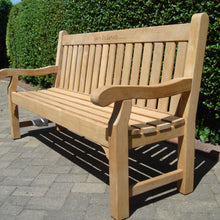 Load image into Gallery viewer, Edinburgh Memorial Bench 6ft in FSC Certified Teak Wood