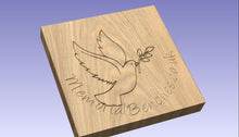 Load image into Gallery viewer, Dove with olive branch carving