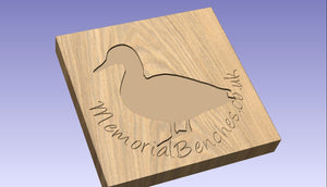 Duck image engraving preview