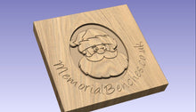 Load image into Gallery viewer, Father Christmas carved into wood