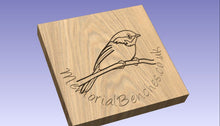 Load image into Gallery viewer, Robin carved into wood - memorial bench